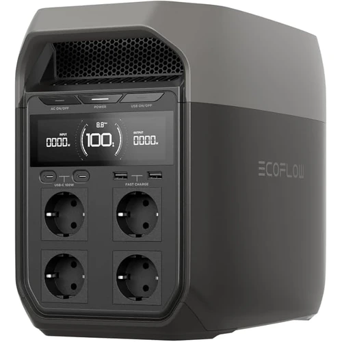 EcoFlow DELTA 3 Powerstation 1024Wh | 1800W (3600W Peak) | LiFePO4 Batterie | Schnellladung 0-70% in 30 Min